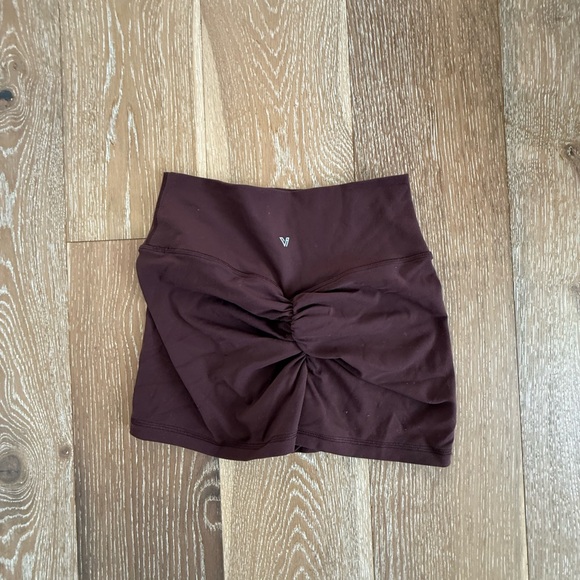 Lingerie Set-Pink Lace , Workout shorts- Brown - Picture 6 of 6